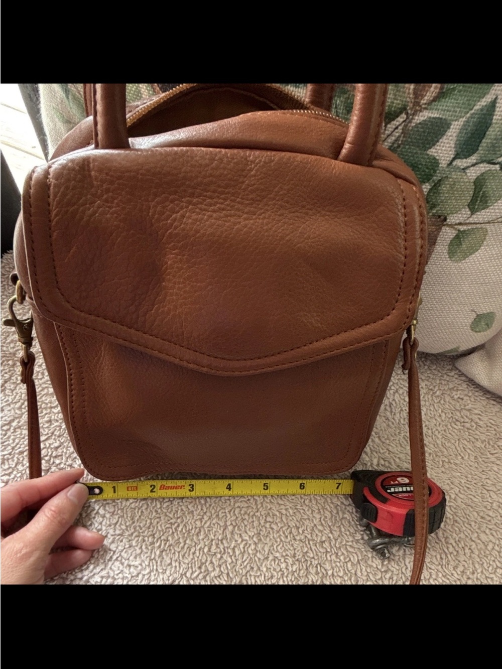 Fossil Classic Brown Leather Crossbody Bag - Women's Handbag